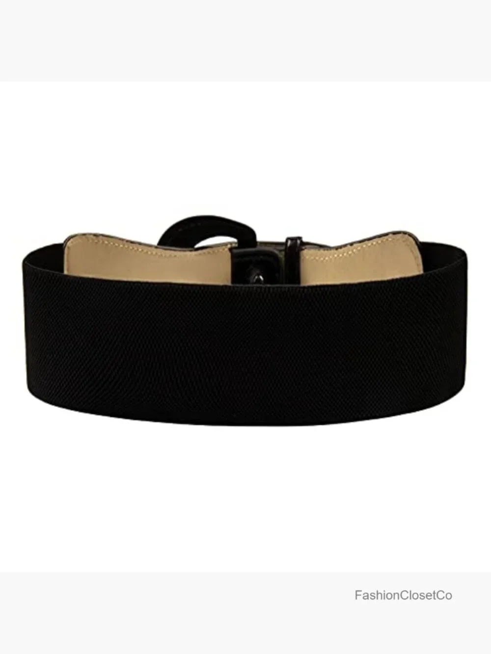 Wide Stretchy Cinch Belt 3 Inch Vintage Chunky Buckle Belt S-XXXXL